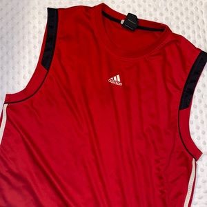 Men’s Red Adidas Climalite XL Sleeveless Tee